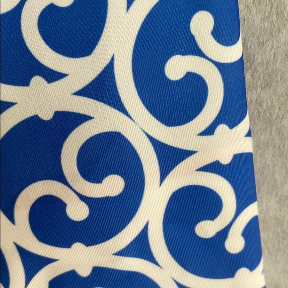 Gretchen Scott Azure Blue Twist and Shout Heavens Gate Dress Size Large - Picture 10 of 13